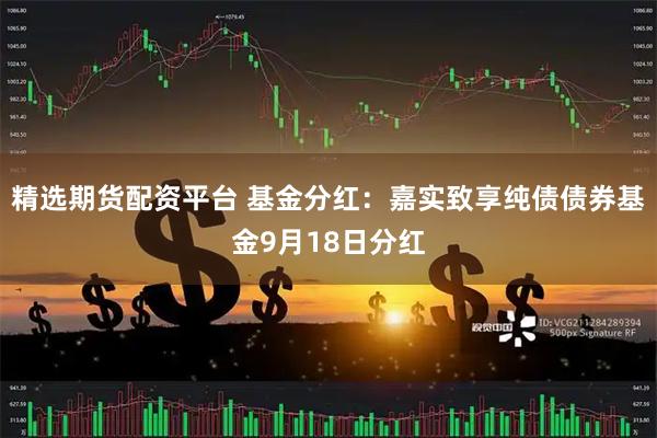精选期货配资平台 基金分红：嘉实致享纯债债券基金9月18日分红